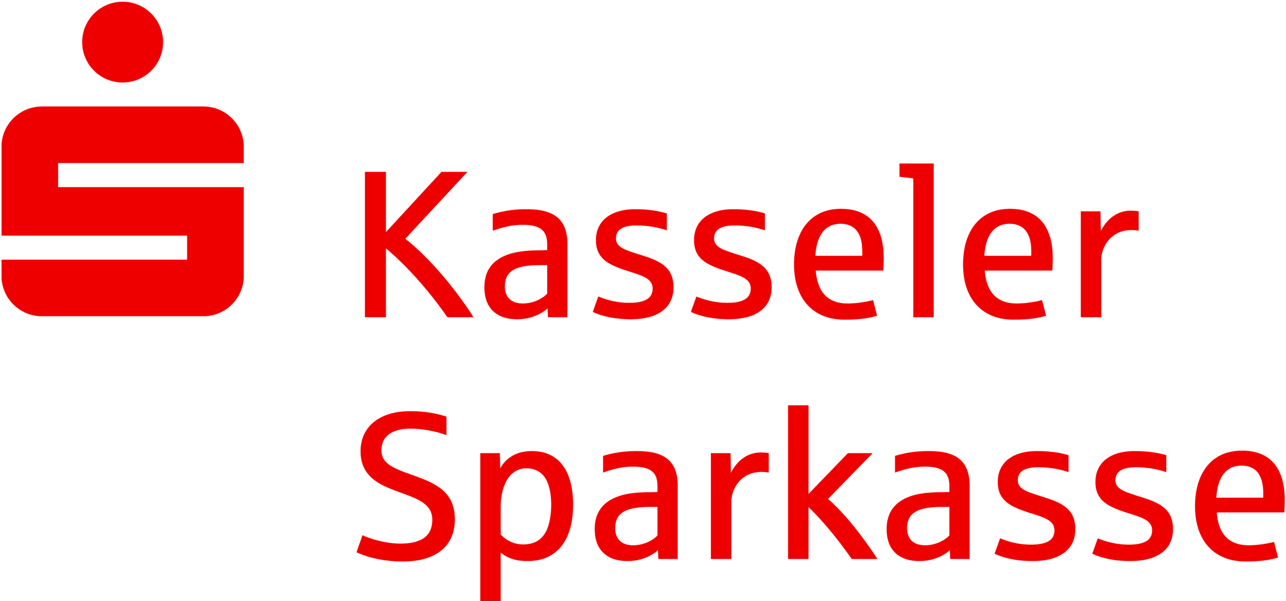 Logo Kasseler Sparkasse rot auf transparent EE0000